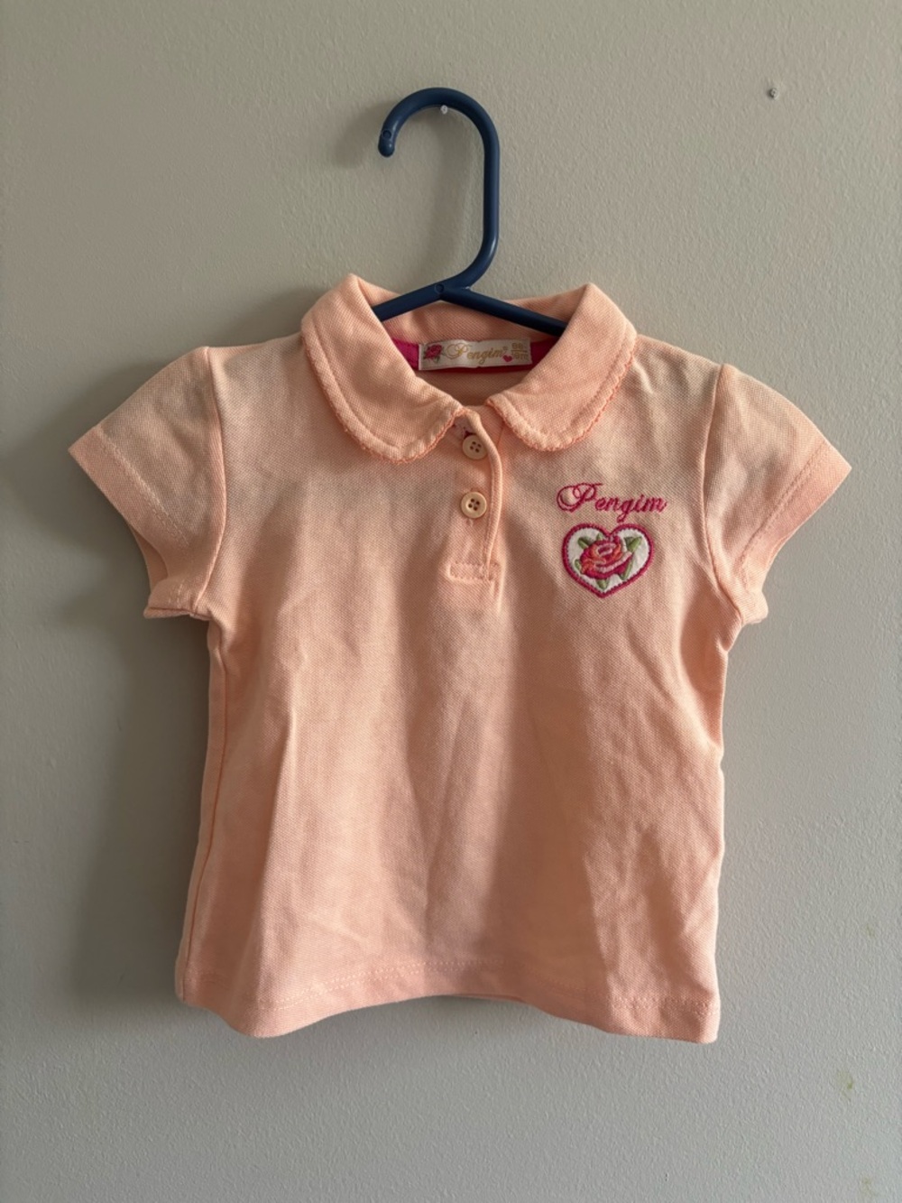 Penguin vintage style baby polo